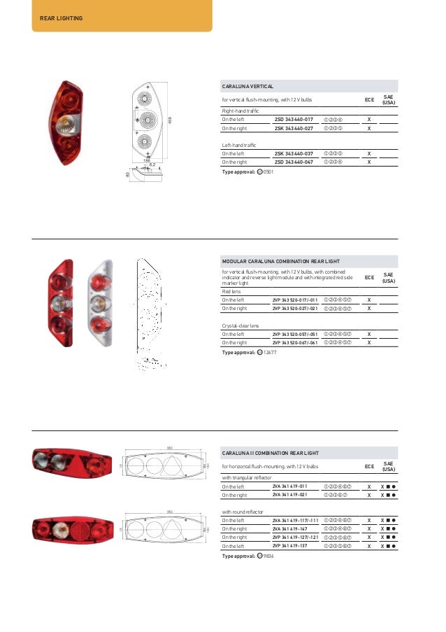 HELLA 2VP 343 590-017 Combination Rearlight Left with bulbs 12V