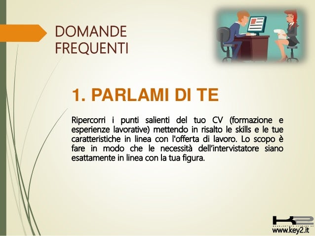 Parlami Di Te Colloquio Risposta Esempio