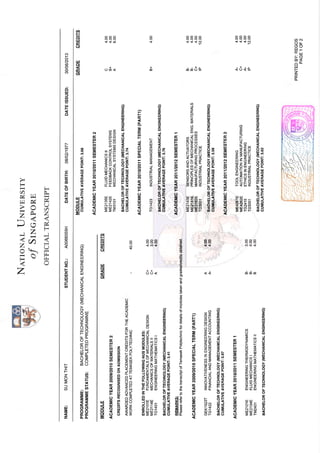 NUS & TP certs | PDF