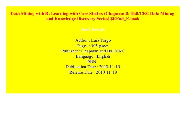 data mining with r learning with case studies