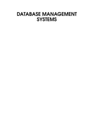 Comprehensive Guide to Database Management Systems - 3rd Edition by Ramakrishnan &amp; Gehrke | PDF