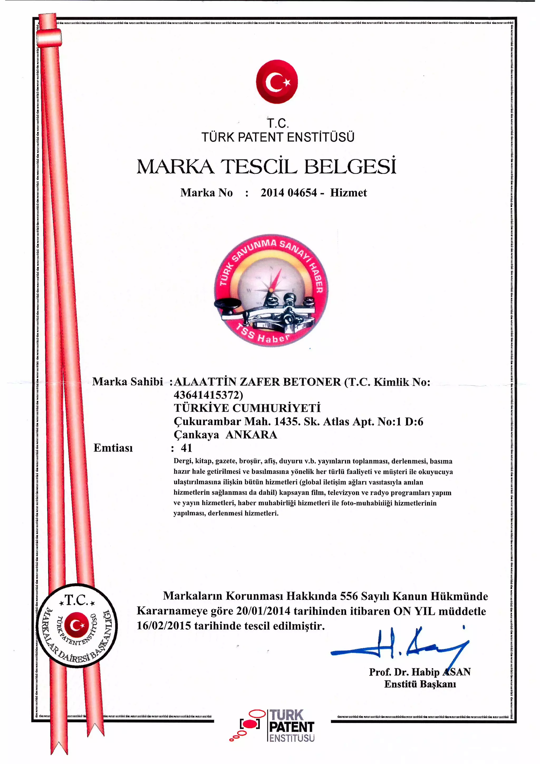 marka tescil tss haber | PDF