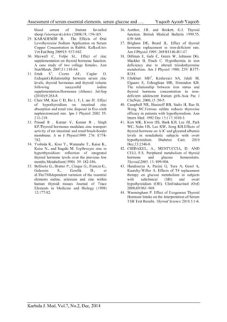 Thyroid trace elements | PDF