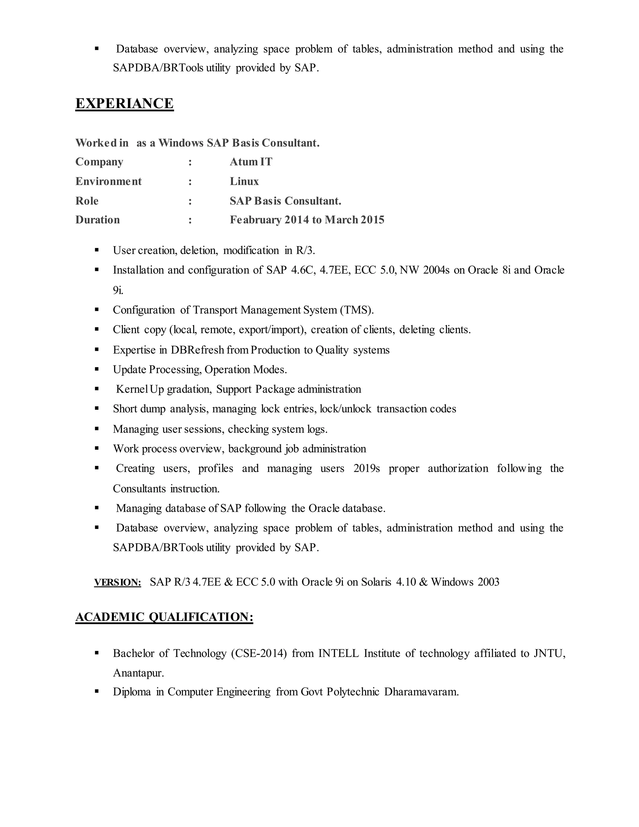 Sap CV DOCX Sap cv docx