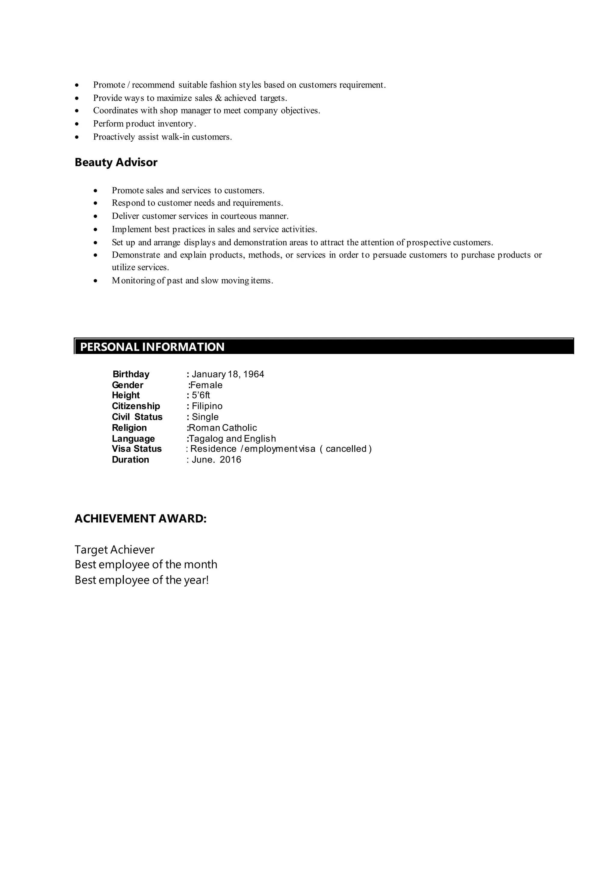 Dada cv pdf
