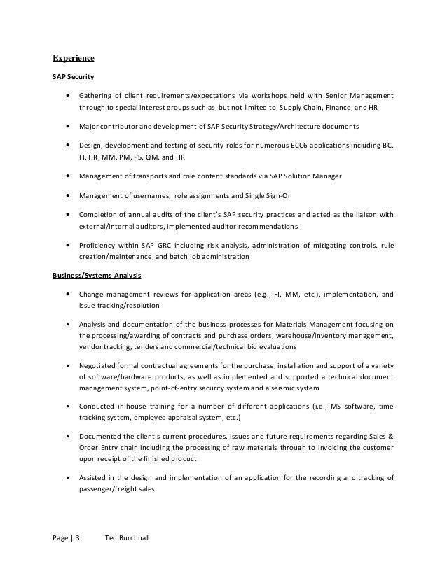 interest in resumes