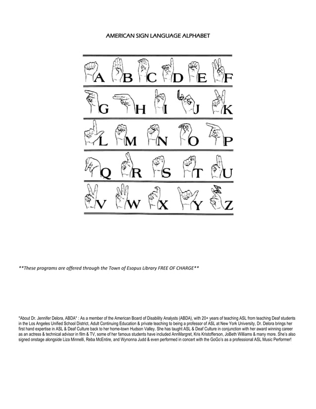 ASL PROGRAM INFO pdf | PDF