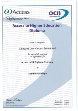 Stanmore College_HE Diploma