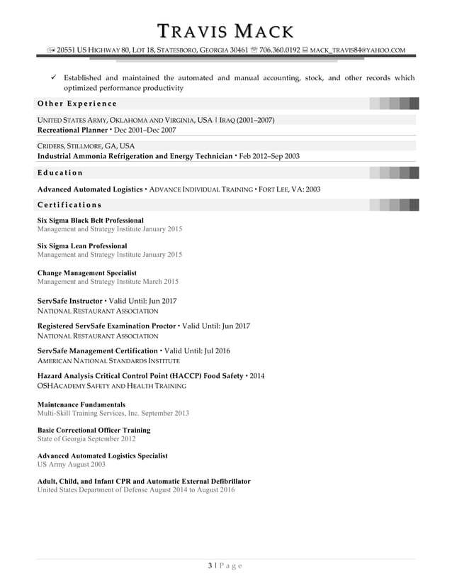 Travis Mack Resume PDF - Travis Mack Resume 3 638 