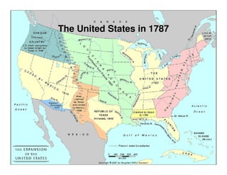 The United States in 1787
 