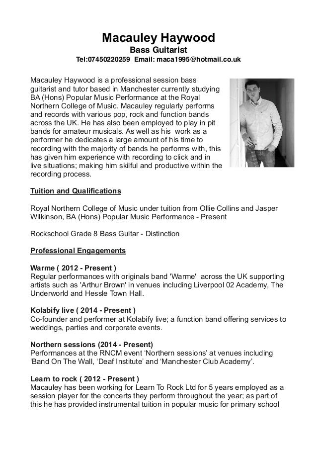 2 page performer cv performa of cv