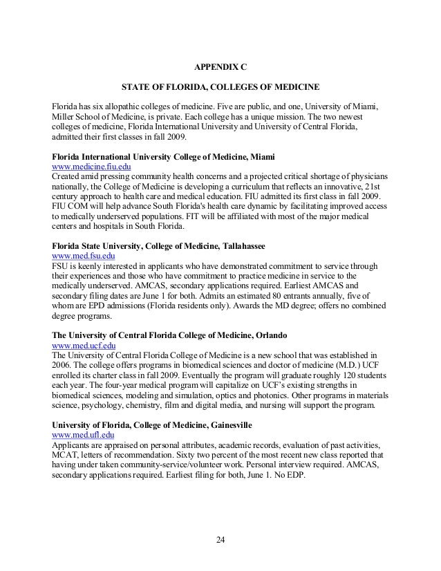 new college pre med handbook fiu letter of recommendation medical school