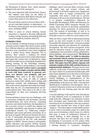 Sustaining Quality Education in the 21st Century | PDF