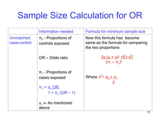 Case Sample Calculation Comprehensive Guide to Sample Size Calculation in Research Studies | PPT