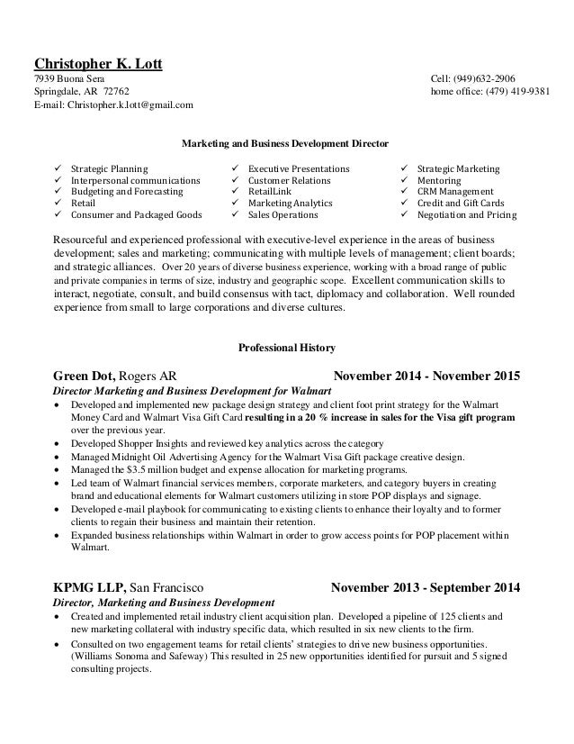 Chris Lott Resume 16 1 V 3