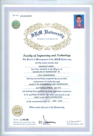 20070829-Siddhant Singh-B.Tech Degree Certificate
