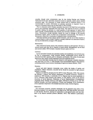 Andrews 1977 Parasitological techniques