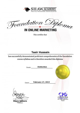 Diploma - Online Marketing