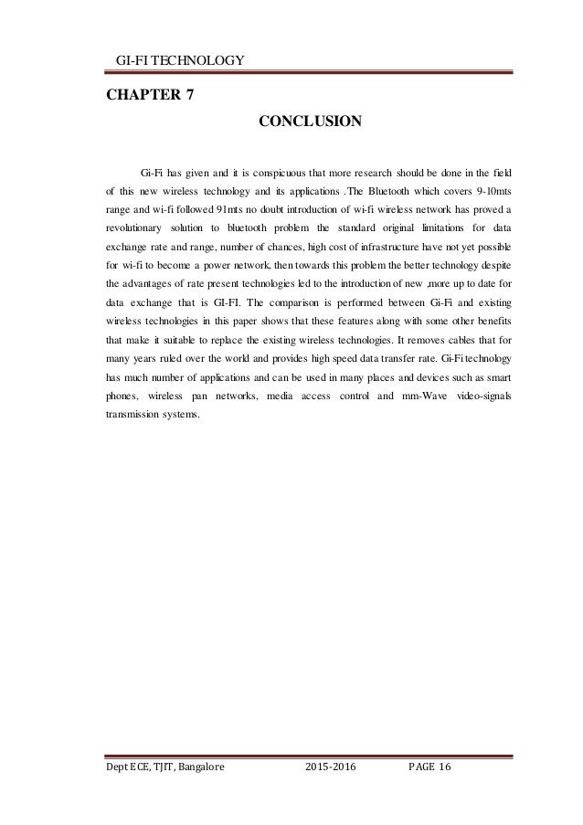 Research paper on gifi technology
