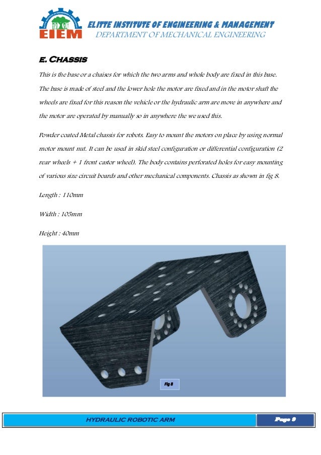 hydraulic robotic arm