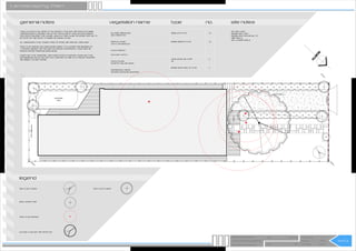N
O
RTH
5170
0
0
51750
0
518
0
0
0
5190
0
0
PROPOSED CONCRETE
DRIVEWAY MACHINED FINISH
IN-GROUND
POOL
PORCH
EXISTINGFENCINGTO
BEREMOVED
RETAININGWALL
Scale Checked by
Drawn by
Date Project number
1 : 100
Landscaping Plan
P1.0
FINCH STREET NEW DWELLING
MR A AND MRS M METCALF Issue Date
Author
Checker
24 FINCH STREET, BEECHWORTH VIC W03
SITE AREA: 650M
BUILDING AREA: 307M
BUILDING AREA PERCENTAGE: 47%
WIND ZONE: N1
SOIL CLASSIFICATION: M
TREE TO BE PLANTED
SMALL GRASS PLANT
TREES TO BE REMOVED
ELM TREE TO BE KEPT AND PROTECTED
site notes
LARGE ELM TREE IN THE CENTRE OF THE PROPERTY TO BE KEPT AND PROTECTED DURING
CONSTRUCTION IN ACCORDANCE WITH AS 4970 PROTECTION OF TREES ON DEVELOPMENTS.
TREE PROTECTION ZONE TO BE 4200MM. LARGE ELM TREES ALONG THE NATURE STRIP ARE TO
BE PROTECTED AND FENCED TO ENSURE NO DAMAGE OCCURS.
ALL GARDEN BEDS TO BE COVERED EVENLY IN TOPSOIL AND DARK RED CORSE BARK.
TREES TO BE REMOVED HAVE BEEN DEEMED UNSAFE TO OCCUPANTS AND NEIGHBORS BY
A CERTIFIED ARBORIST AND THUS MUST BE REMOVED APPROPRIATELY. TREES MUST BE
REMOVED BEFORE DEMOLITION WORKS BEGIN.
PAVERS ARE TO BE TRAVERTINE CAPRI PAVERS FROM ECO-OUTDOOR. PAVERS ARE TO BE
SEMI-SUBMERGED BELOW THE EARTH ON A 50MM BED OF SAND AS TO PREVENT MOVEMENT
AND ENSURE A SECURE POSITION.
general notes
legend
DILLWYNIA CINERASCENS
GREY PARROT-PEA
GREVILLEA APLINA
CATS CLAW GREVILLEA
ACACIA ACINACEA
GOLD DUST WATTLE
JOYCEA PALLIIDA
SILVERTOP WALLABY-GRASS
XANTHORRHOEA PREISSII
WESTERN AUSTRALIAN GRASSTREE
vegetation name type no.
TREE TO BE PLANTED
SHRUB 20CM TO 1M 40
MEDIUM SHRUB 1M TO 5M 20
LARGE GRASS LIKE PLANT 6
>1M
MEDIUM GRASS TREE .UP TO 5M 2
PRODUCED BY AN AUTODESK STUDENT PRODUCT
PRODUCEDBYANAUTODESKSTUDENTPRODUCT
PRODUCEDBYANAUTODESKSTUDENTPRODUCT
PRODUCEDBYANAUTODESKSTUDENTPRODUCT
 