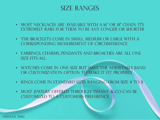 tiffany bracelet size guide