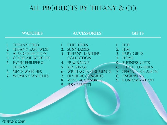 tiffany and co manufacturing