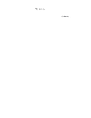 PIN: 522113.
Ch Ashok
 
