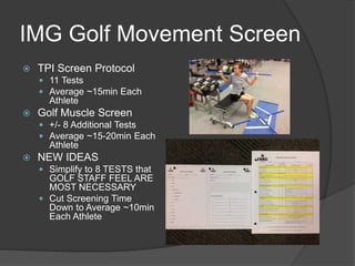 Tpi Level 1 Screen.pdf IMG GOLF PHYSICAL CONDITIONING PROGRAM | PPTX