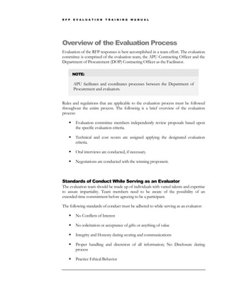 Evaluation Training Guide | PDF