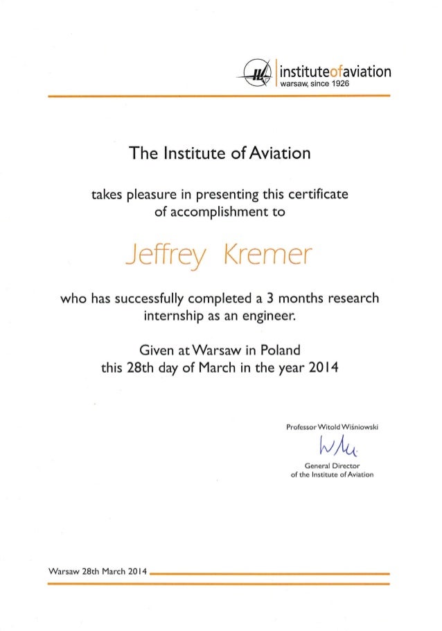 certificate of accomplishment