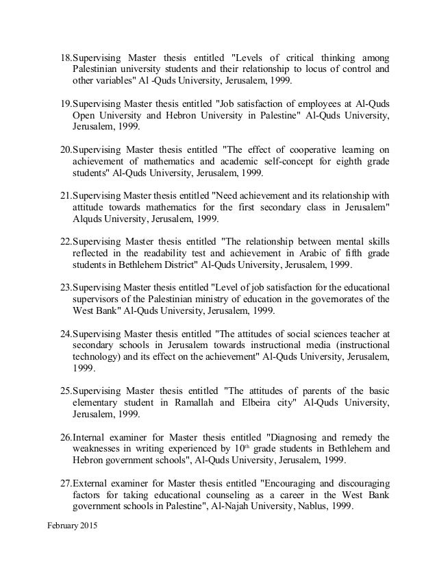 Master thesis internal control