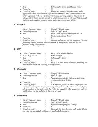 Resume Manish Mohanan | PDF