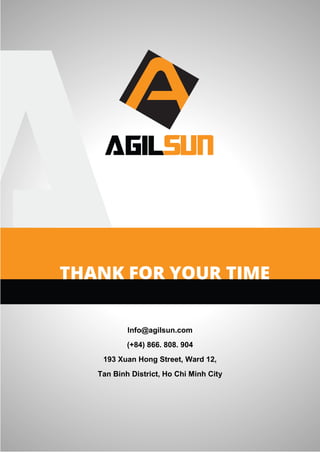 Gia Nong San
Price checking mobile application
Commodity price checking application for Vietnamese farmers. Nhan Nguyen, Agilsun Vice
President, has a big buzz in Vietnamese media with this app around April and May 2015.
Gia Nong San focused on the simplicity since the users are mostly farmers. The UX and UI of
the app is at the highest standard in the market.
 