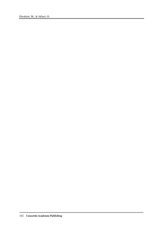 Ebrahimi, M., & Akbari, O.
102 Consortia Academia Publishing
 