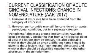 Acute Gingival Infections | PPTX
