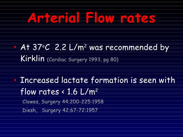7 Adequacy Of Perfusion During Cardiopulmonary Bypass