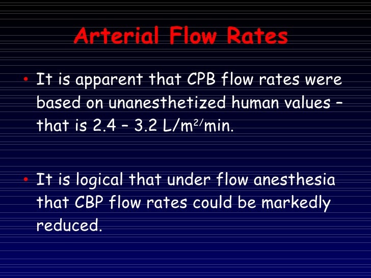 7 Adequacy Of Perfusion During Cardiopulmonary Bypass