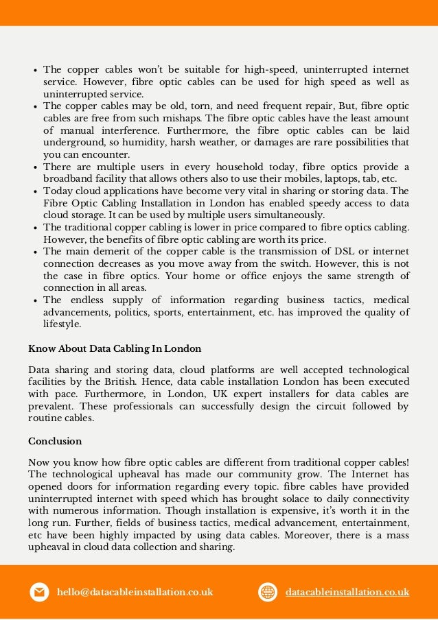 7 Advantages of Fibre Optic Cables Over Copper Cables