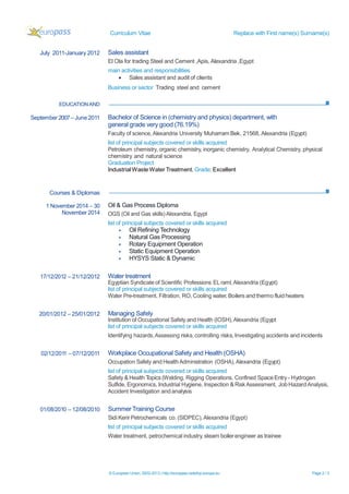 sherif saad cv | PDF