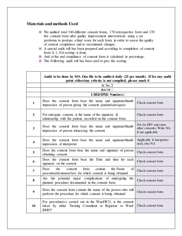 consent compliance extraction consent form