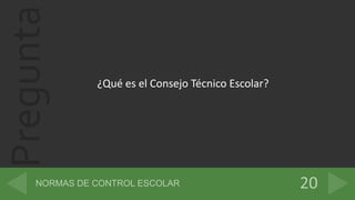 Pregunta
¿Qué es el Consejo Técnico Escolar?
 
