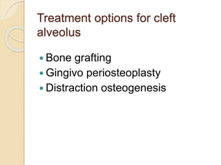  alveolar bone grafting Slide 44