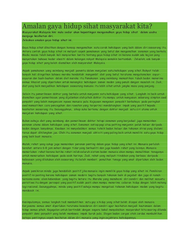 7 amalan hidup sihat yang mudah dilakukan