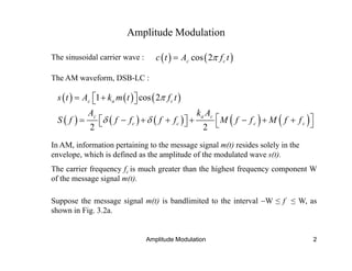 7 amplitude modulation | PDF