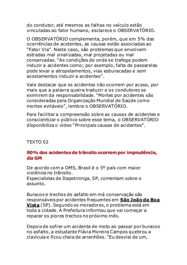 Um Texto Sobre A Violencia No Brasil