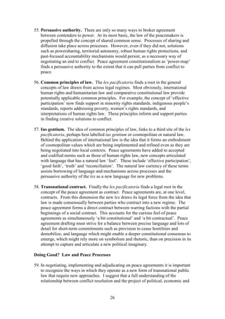 Peace Agreements and the Law of Peace | PDF