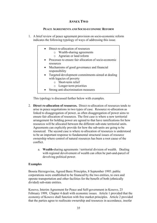 Peace Agreements and the Law of Peace | PDF