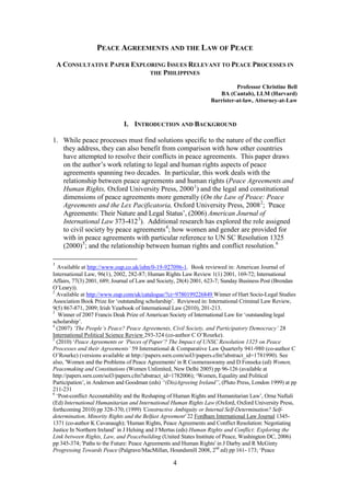 Peace Agreements and the Law of Peace | PDF