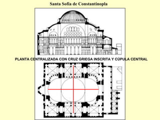 PLANTA CENTRALIZADA CON CRUZ GRIEGA INSCRITA Y CÚPULA CENTRAL Santa Sofía de Constantinopla 
